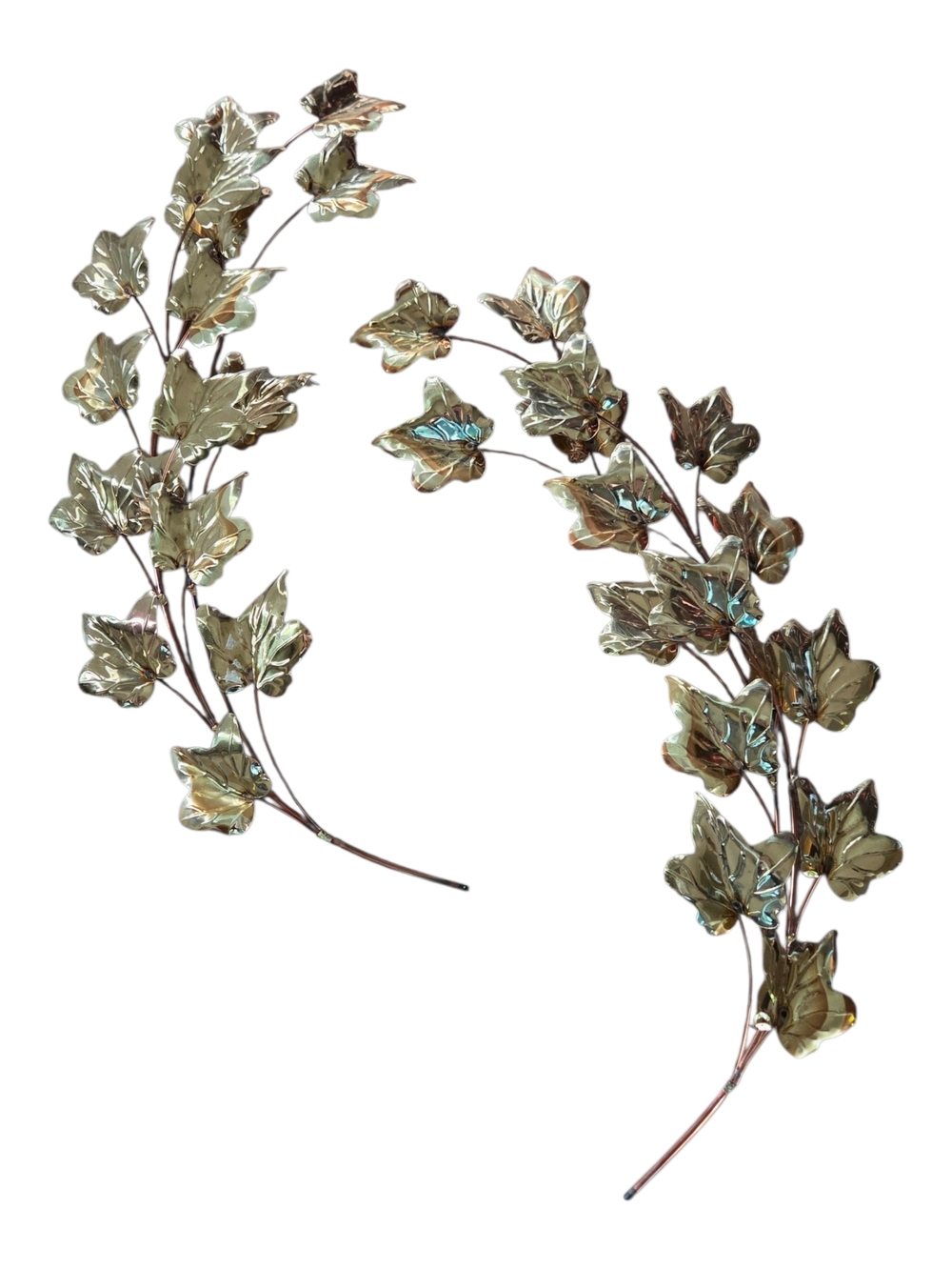 Homco Gold Leaf Vine Wall Decor Set